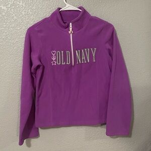 Old Navy Purple Fleece quarter zip